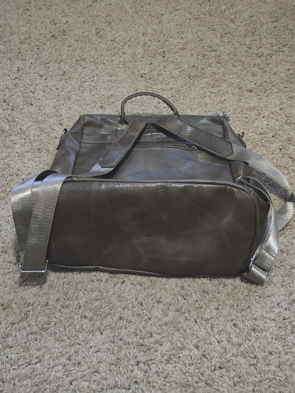 Studded Taupe Women's Shoulder Bag